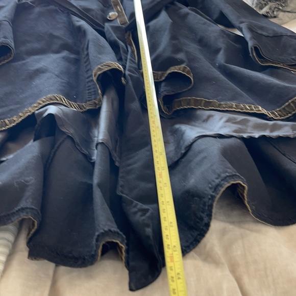 Designer made custom lined black jacket with brown velvet lined detail size XL - Picture 13 of 15